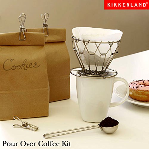 ポアーオーバーコーヒーキット キッカーランド Pour Over Coffee Kit kikkerland